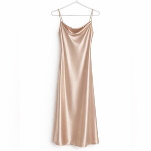Elegant Satin Slip Dress BeBe